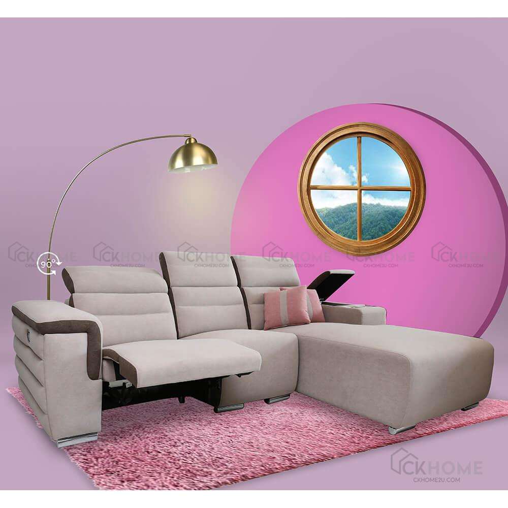 Vivo Incliner Fabric Sofa